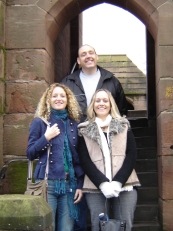 Lisa, Pete  & Lisa following the roman way